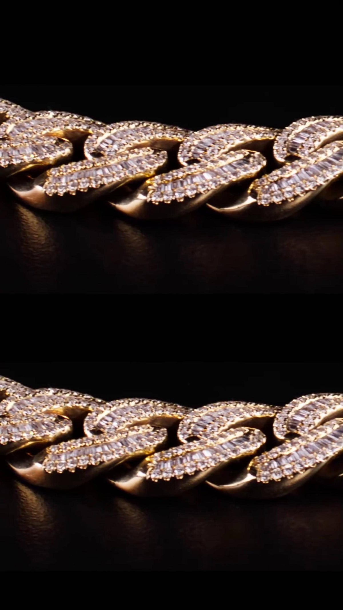 18mm Moissanite Cuban Link Chain, Baguette & Round Cut VVS Diamond Necklace, 925 Sterling Silver, Passes Diamond Tester