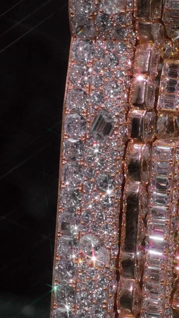 Custom Vertical Letter Pendant | Mixed Shape VVS1 Moissanite | Pass Diamond Tester | Rose Gold Plated 925 Sterling Silver