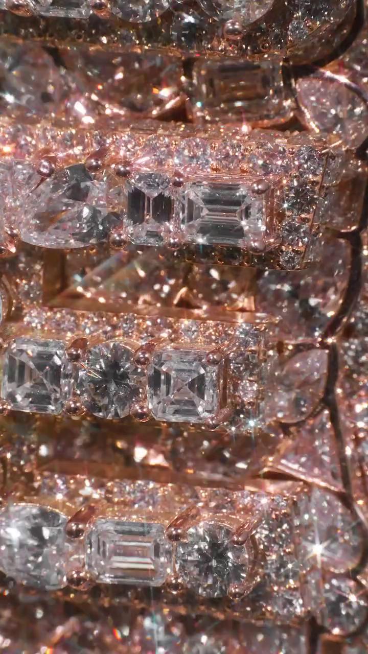 Custom Vertical Letter Pendant | Mixed Shape VVS1 Moissanite | Pass Diamond Tester | Rose Gold Plated 925 Sterling Silver