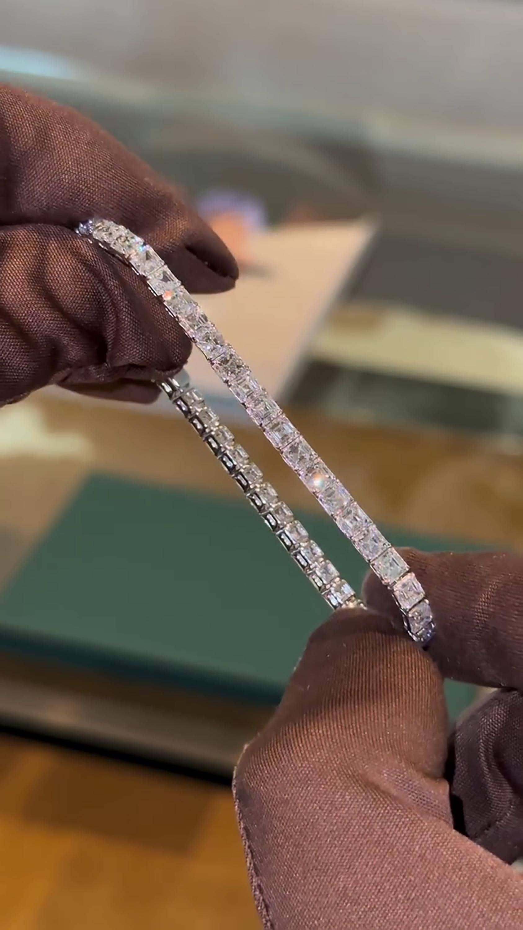 5mm Asscher Cut Moissanite Tennis Bracelet | D Color VVS1 | 925 Sterling Silver | Iced Out Hip Hop Bracelet