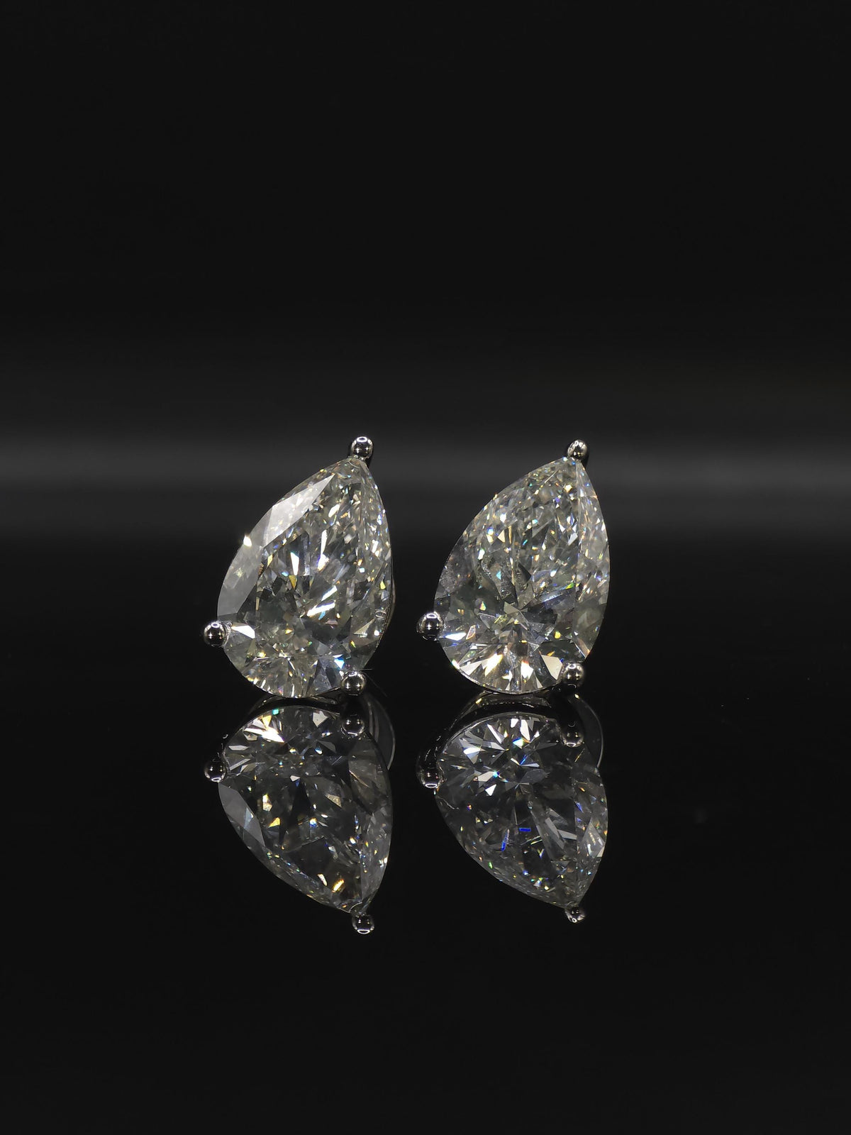 Jumbo Pear Moissanite Stud Earrings, 17.5x11.5mm D Color VVS1, 16 CTW, 925 Sterling Silver or Solid 10K Gold, Hip Hop Studs