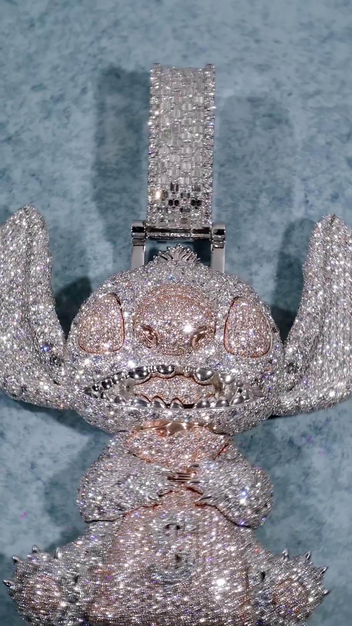 Custom Moissanite Character Pendant, 3D Money Bag Design, 925 Sterling Silver, Iced Out Hip Hop Jewelry
