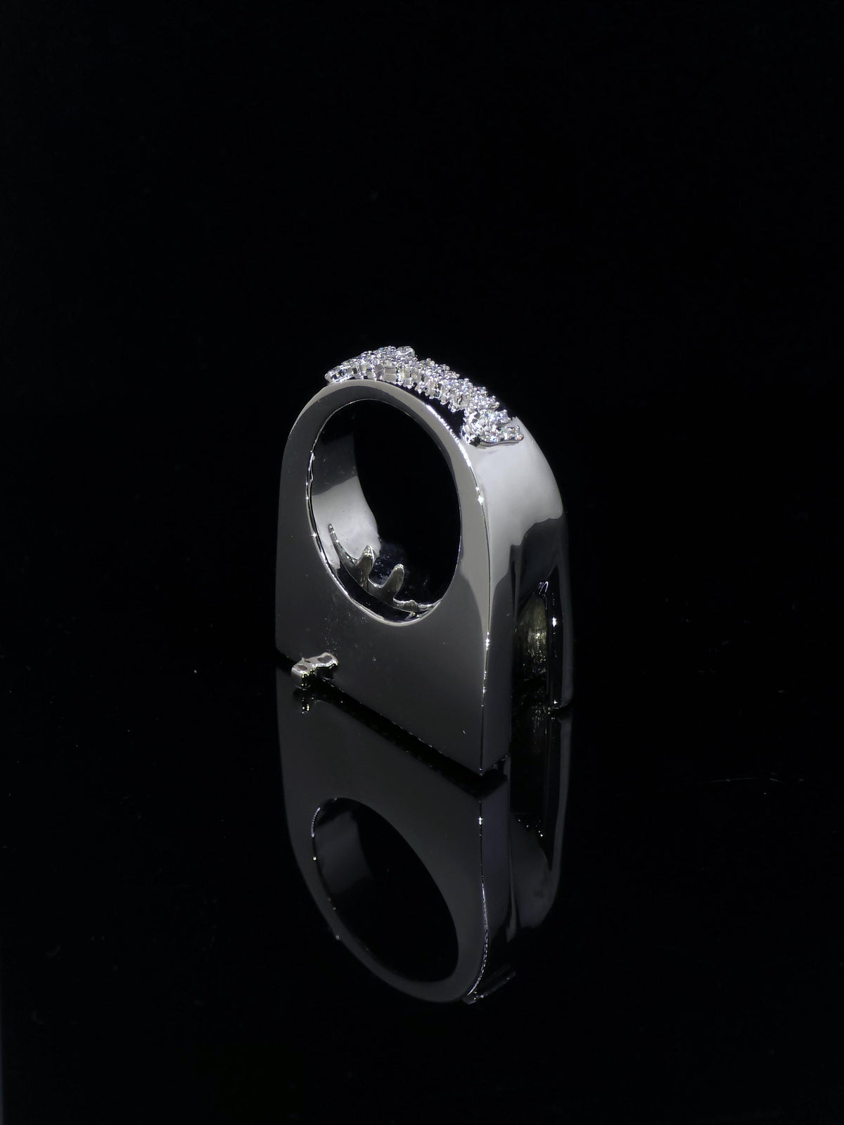Custom Script Name Ring, VVS1 Moissanite, 925 Sterling Silver, Personalized Iced Out Band