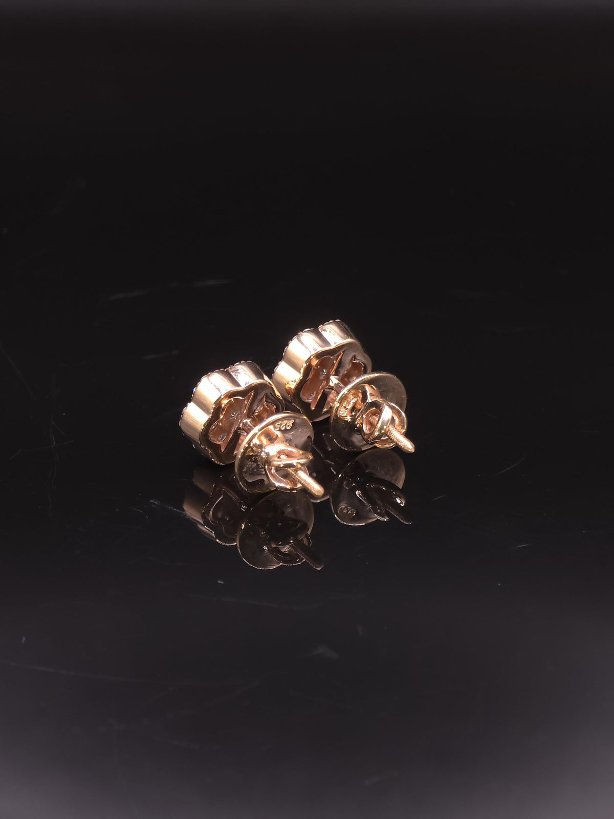 Flower Cluster Moissanite Stud Earrings, 1.3CTW VVS1 Round Cut, 925 Sterling Silver/Solid 10K Gold, Halo Setting