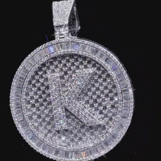 Custom made Iced Out Hip Hop Pendant | Moissanite Baguette pendant | 925 Silver/10K Gold | Pass diamond test | Solid Back | Super Icy Charm