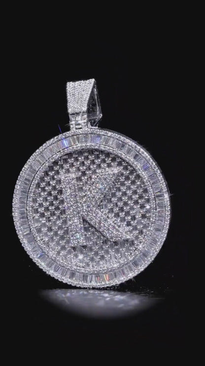 Custom made Iced Out Hip Hop Pendant | Moissanite Baguette pendant | 925 Silver/10K Gold | Pass diamond test | Solid Back | Super Icy Charm