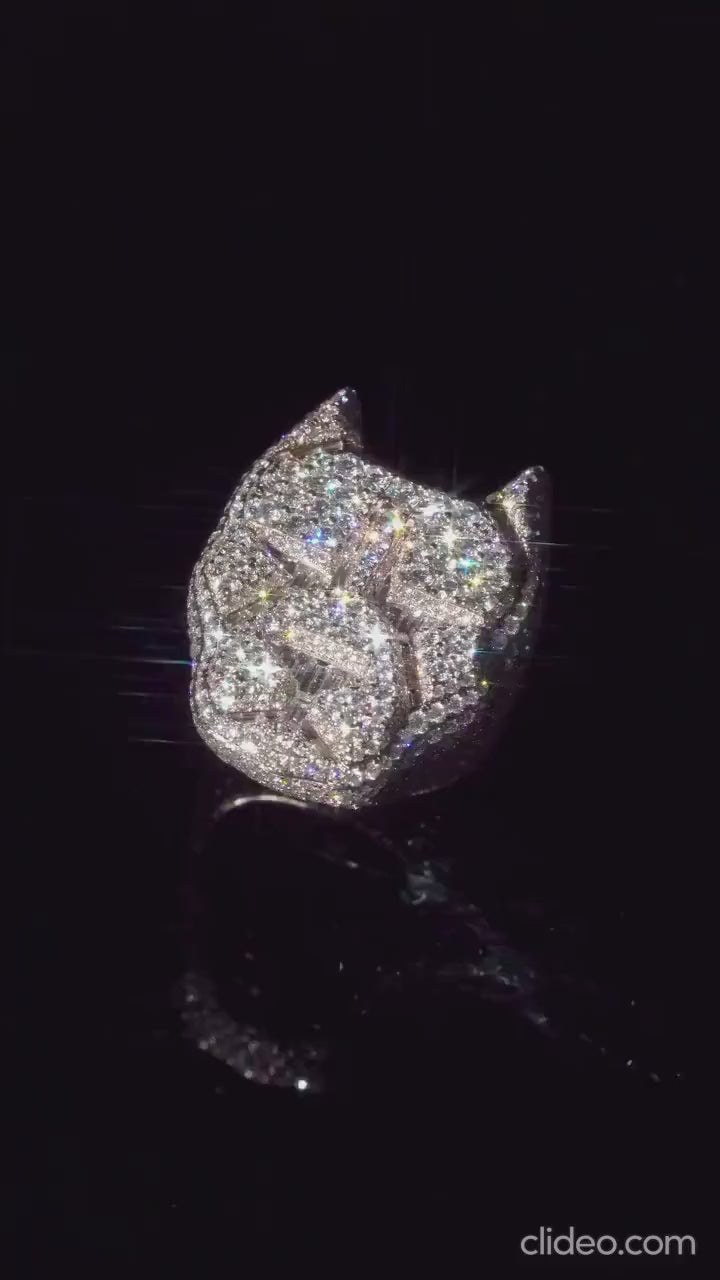 Iced Out Championship Rings for Men | VVS Cubic Zirconia / Moissanite | Custom Hip Hop Statement Rings | Unique Jewelry Gift