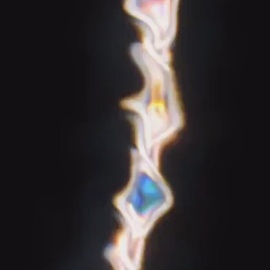 12mm Evil Eye Bracelet VVS Moissanite & Colored CZ, Iced Out Hip Hop Jewelry, Solid 10K Gold / 925 Silver, 6–9 Inch Length