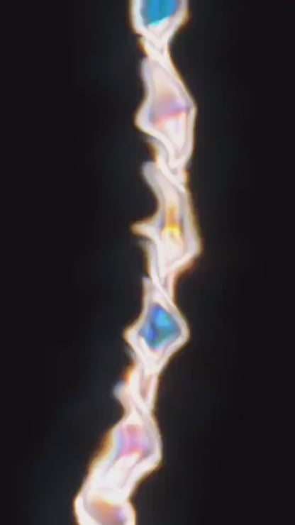 12mm Evil Eye Bracelet VVS Moissanite & Colored CZ, Iced Out Hip Hop Jewelry, Solid 10K Gold / 925 Silver, 6–9 Inch Length