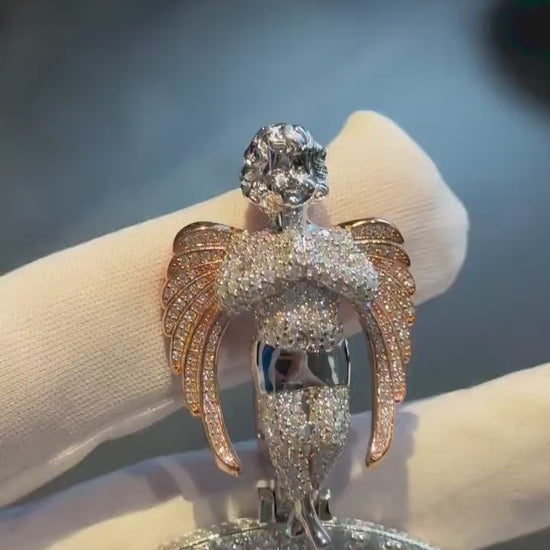 Custom made Iced Out Hip Hop Pendant | Chunky Moissanite pendant | 925 Silver / 10K Gold | Custom Handmade Moissanite Jewelry