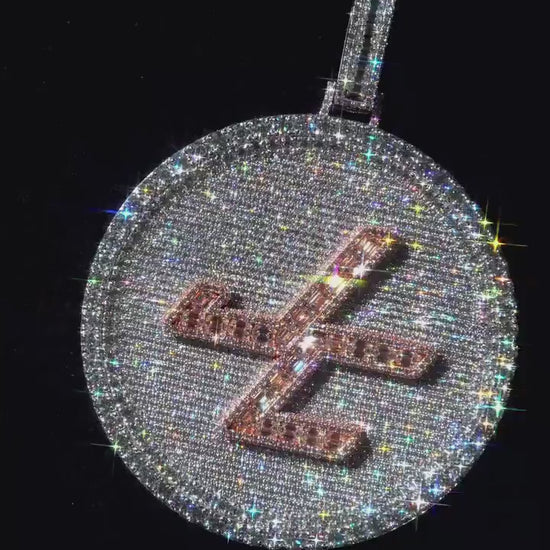 Custom made Iced Out Hip Hop Pendant | Chunky Moissanite pendant | 925 Silver / 10K Gold | Custom Handmade Moissanite Jewelry