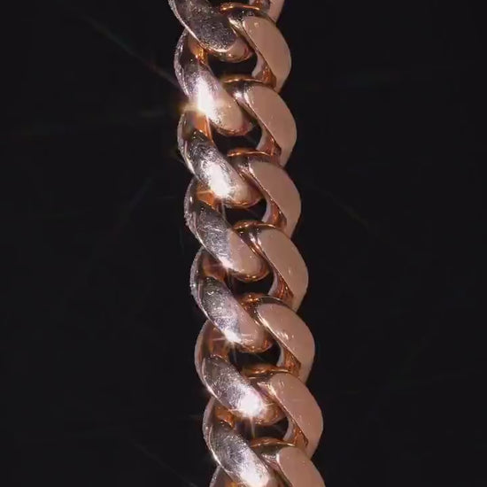 25mm Designer Miami Cuban Link Chain, Multi-Shaped VS1 Diamonds, Custom Lock, Iced Out Custom Hip Hop Necklace