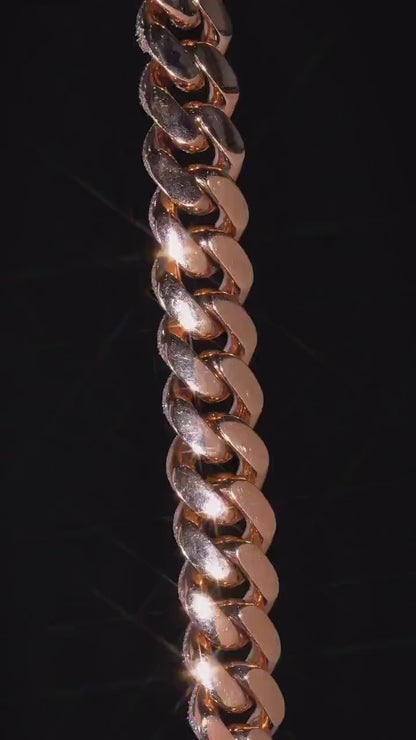 25mm Designer Miami Cuban Link Chain, Multi-Shaped VS1 Diamonds, Custom Lock, Iced Out Custom Hip Hop Necklace