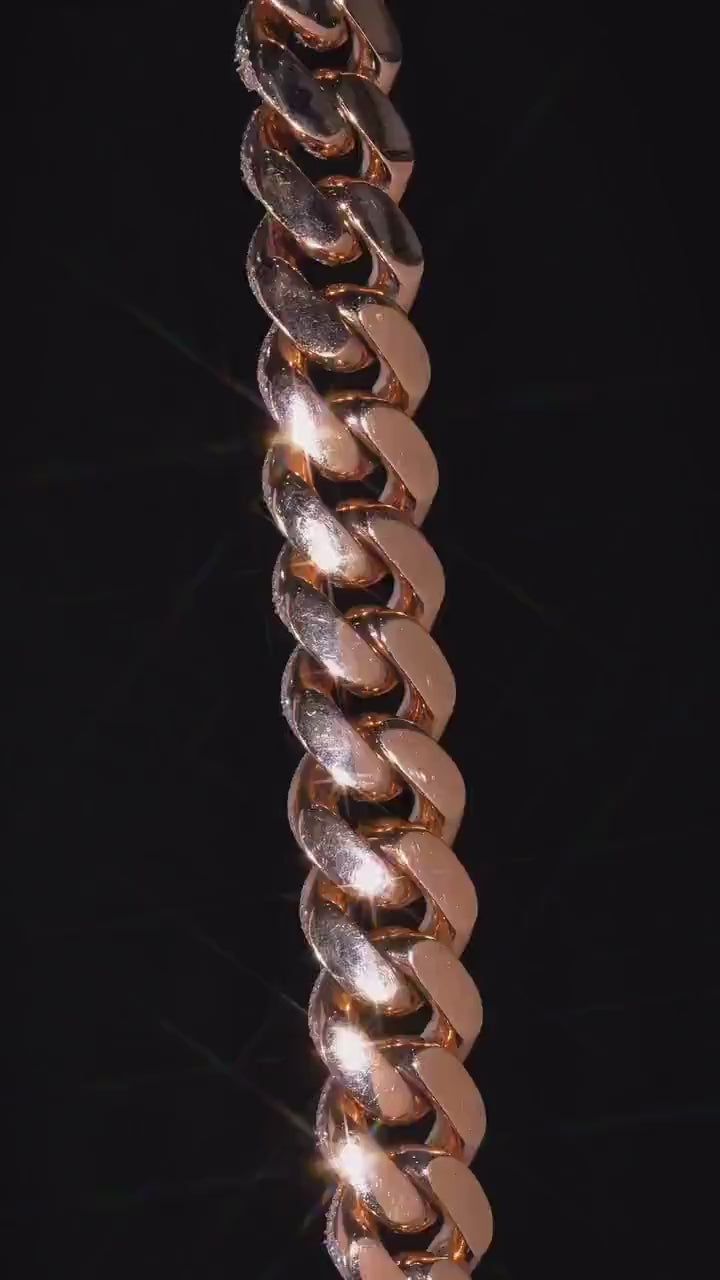 25mm Designer Miami Cuban Link Chain, Multi-Shaped VS1 Diamonds, Custom Lock, Iced Out Custom Hip Hop Necklace