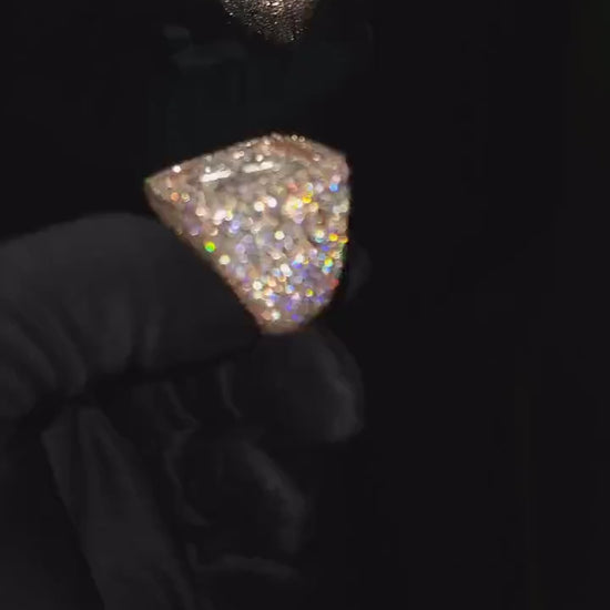 Iced Out Rings for Men, VVS Clarity Cubic Zircon / Moissanite Championship Rings, Statement Rings, Custom Ring, Hip Hop Jewelry Gift